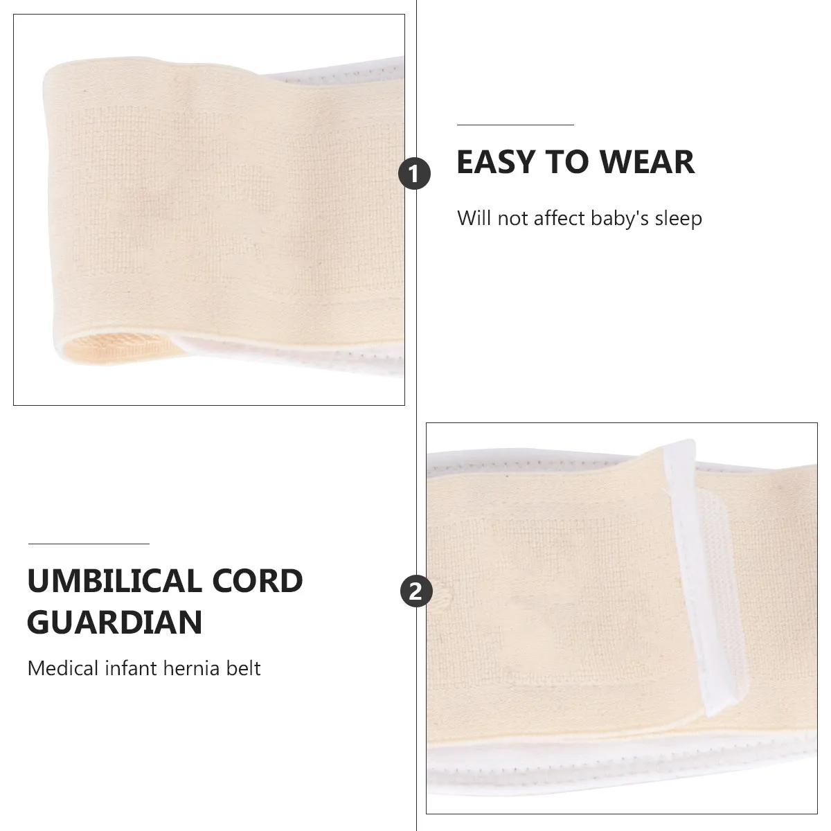 Umbilical Hernia Belt Infant Cotton Material Soft Elastic Waist Support Belly Band Navel Band Hernia Belt Newborn Baby