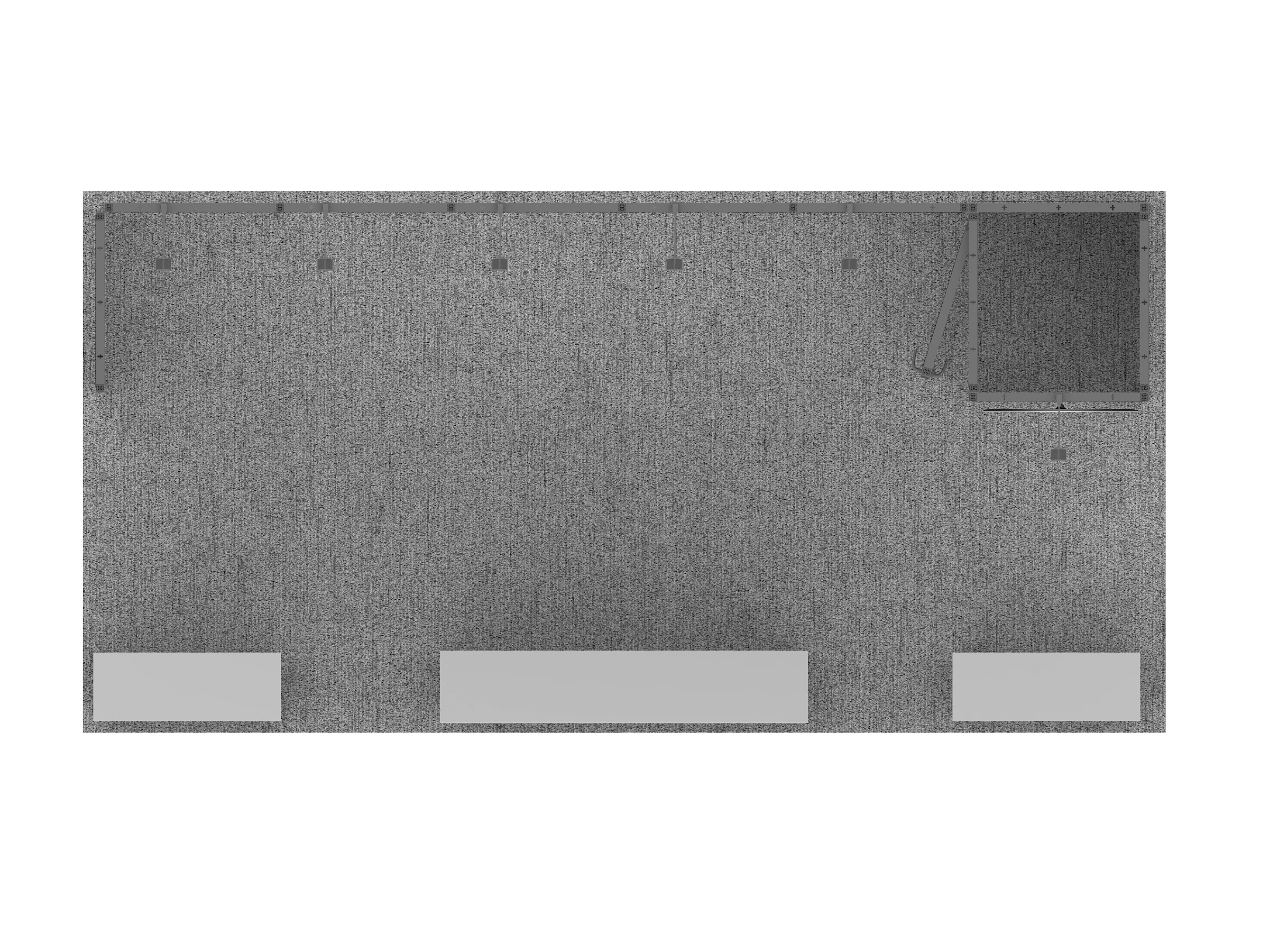 Supporto per sfondo in alluminio 3X6 Espositore per esposizioni per stand per esposizioni commerciali 10x20 piedi con spazio di archiviazione