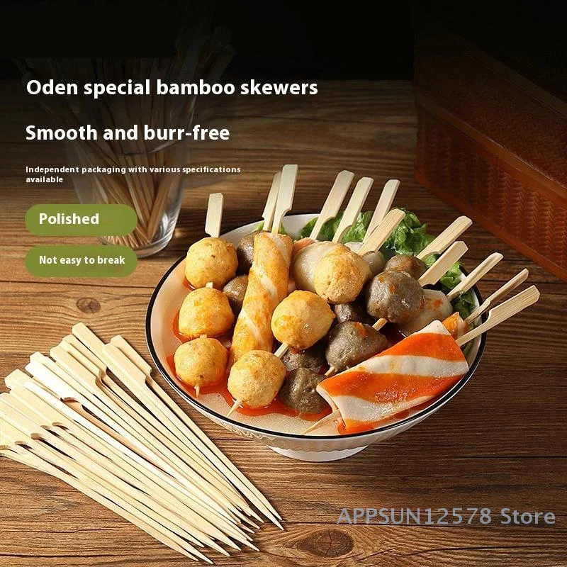 

100pcs Bamboo Skewers Cocktail Picks Fancy Toothpicks For Appetizers Food Sticks Fruit Bbq For Party Drinks Disposable Forks