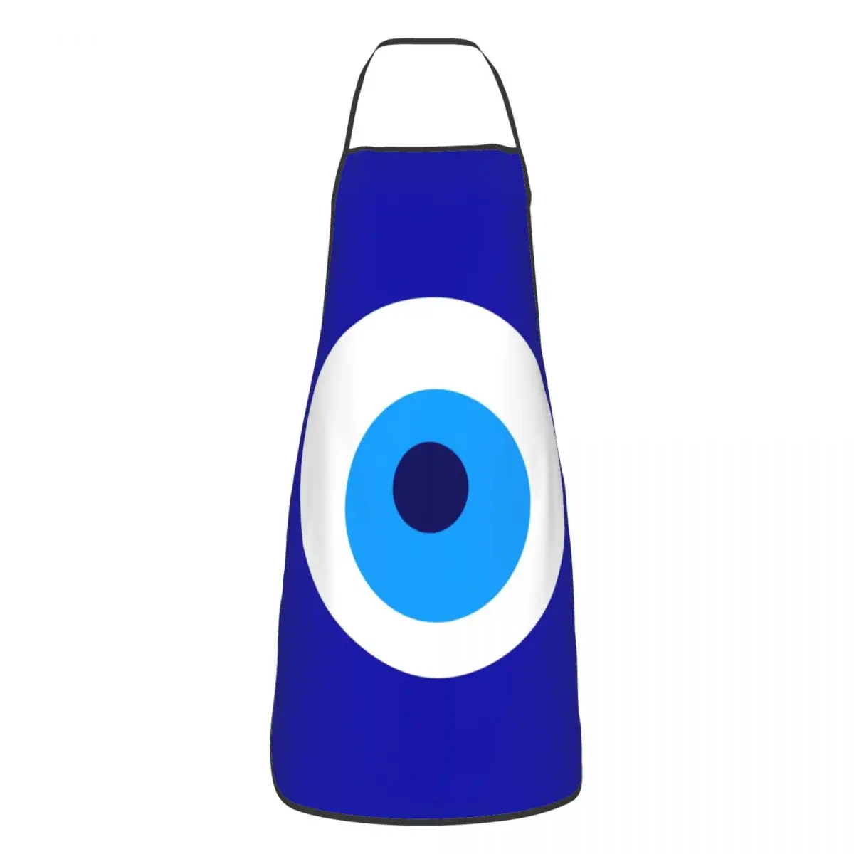 Custom Funny Nazar Evil Eye Protection Symbol Bib Aprons Unisex Chef Amulet Turkish Tablier Cuisine for Cooking Baking Painting