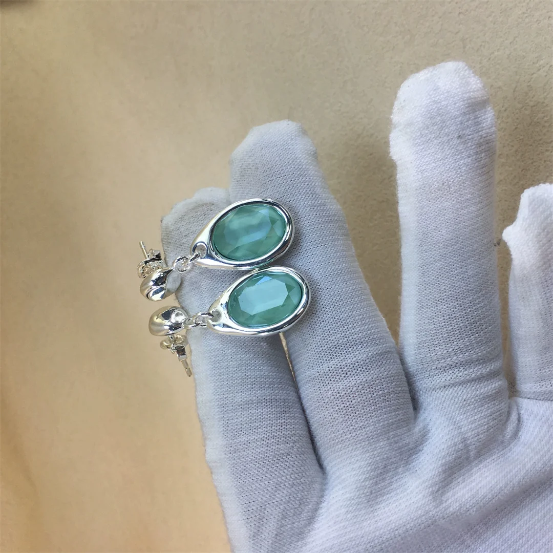 أقراط أصلية معقدة بدقة: فضة استرلينية فاخرة راقية 925 مع تفاصيل دانتيل تخريمية تنضح الأنوثة