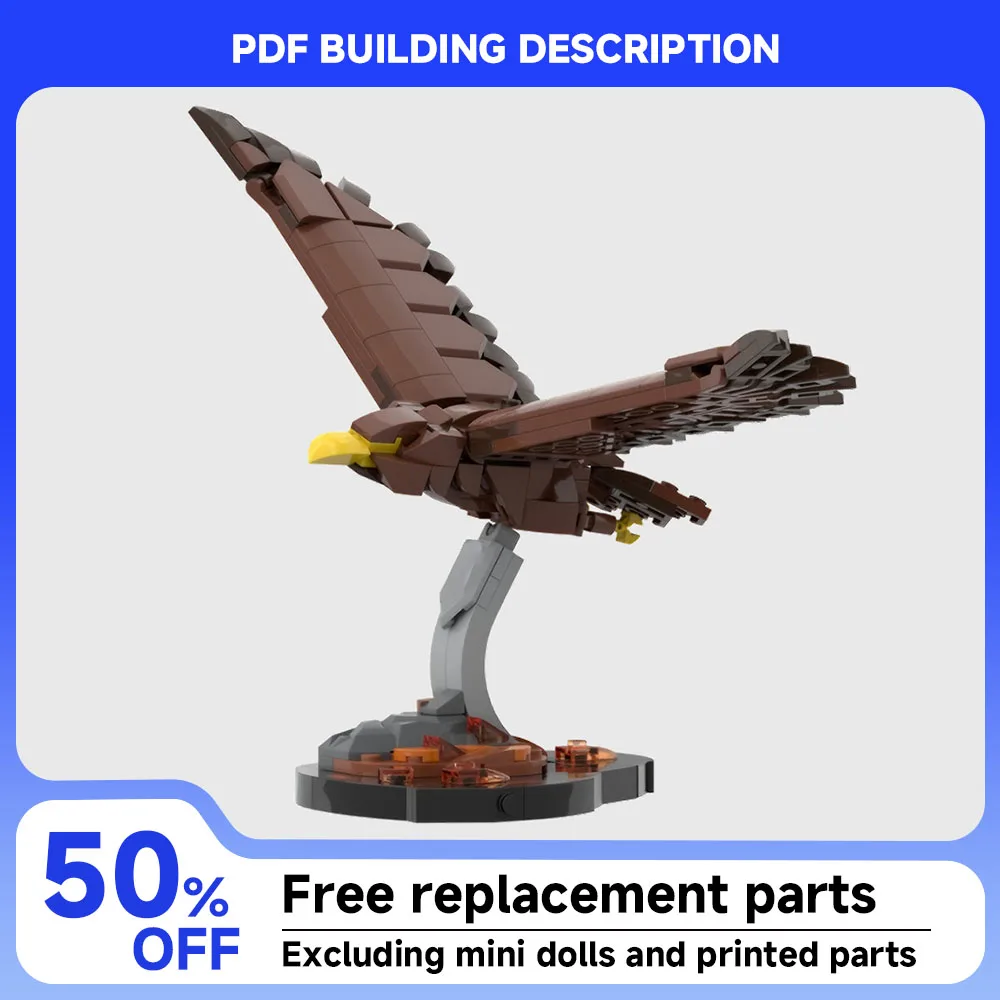 새로운 272PCS 유명 영화 시리즈 모크 과이히르 독수리 모델 블록 맞춤 퍼즐 DIY 조립 어린이 장난감 소년 선물 세트