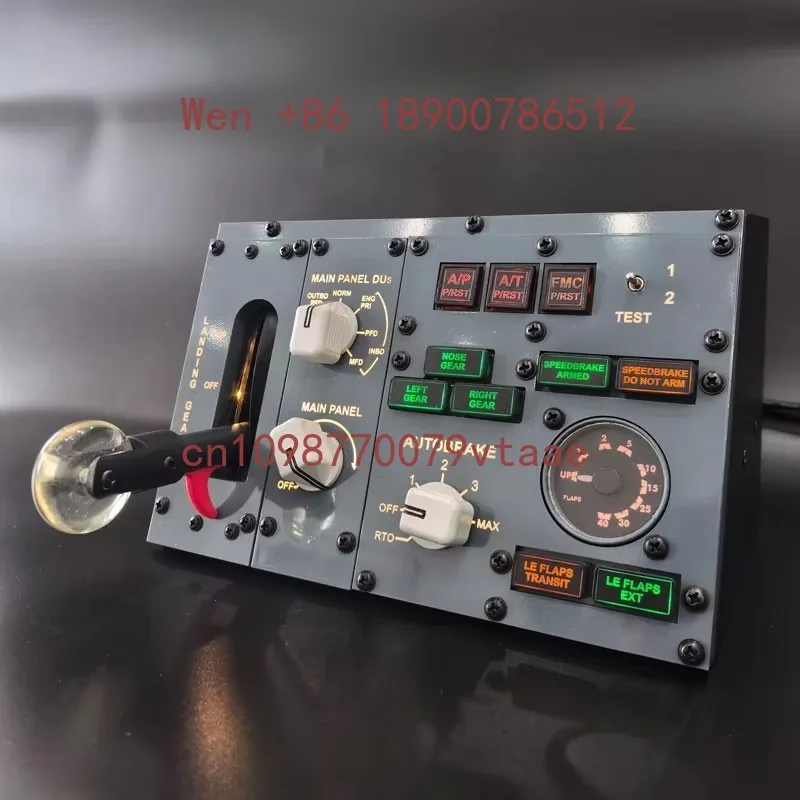 Simplayer Desktop MIP Simulator (No Screen) with Automatic Braking System Flight Game Simulator Support for PMDG737/ZIBO737