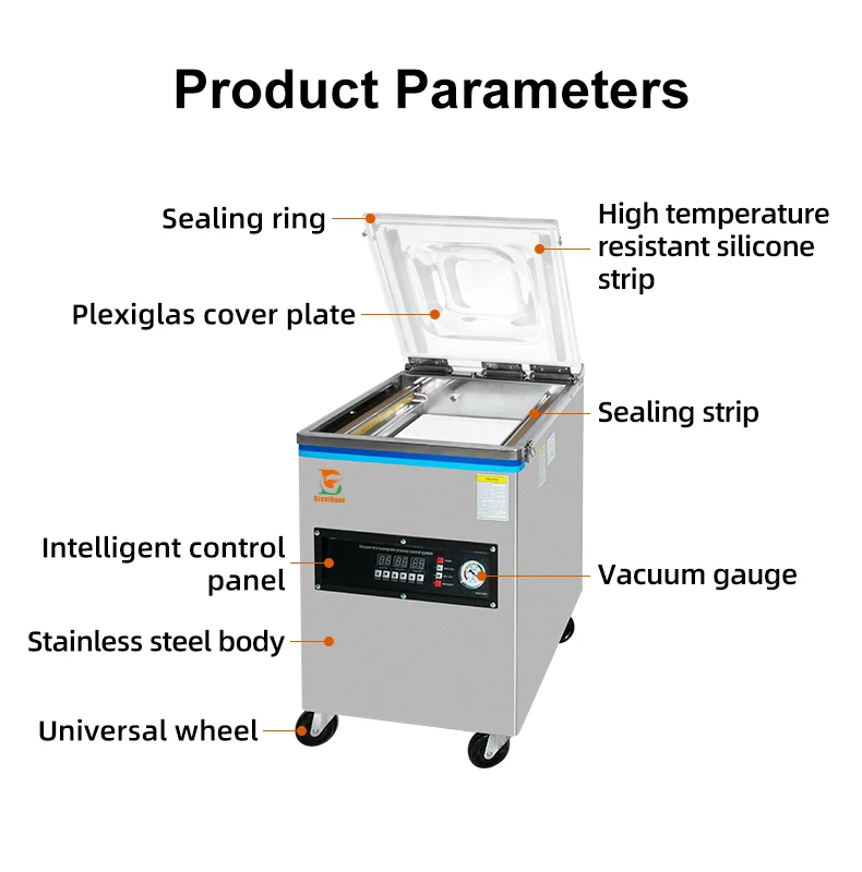DZ400 Factory Price Industrial Commercial Single Chamber Package Meat Commercial Food Sealer Sealing Vacuum Packaging Machine
