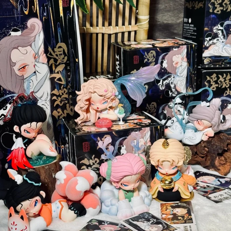 

New Dodo Nami Floating Mountains And Seas Series Blind Box Kawaii Anime Action Figure Toy Cute Desktop Ornament Collection Gift