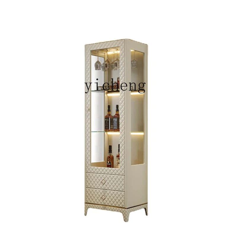 Zk Light Luxury Glass Wine Cabinet Wall-Mounted Wine Cabinet Dining Room Storage Porch Cabinet Bookshelf