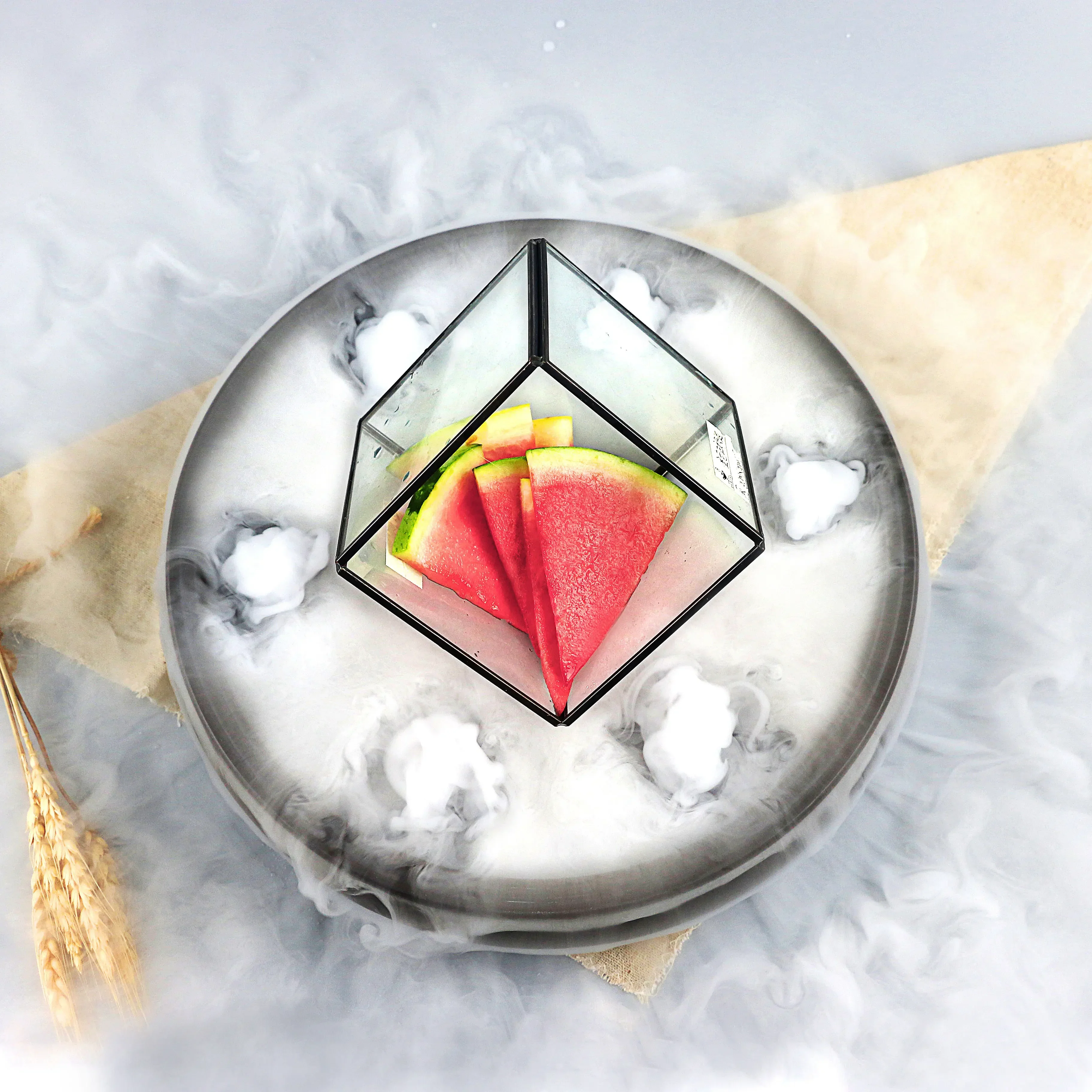 

Tableware Dry Ice Smoking Molecular Cuisine Creative Plate Personalized Special Hot Pot Duck Intestines Creative Tableware