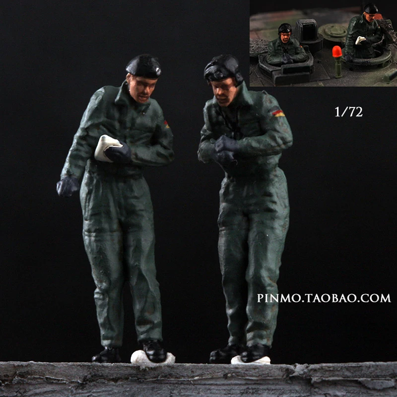 

1:72 Scale Resin Modern German Panther Tank Driver 2-person Scene Accessory Model Adult Toy Classic Gift Souvenir Static Display