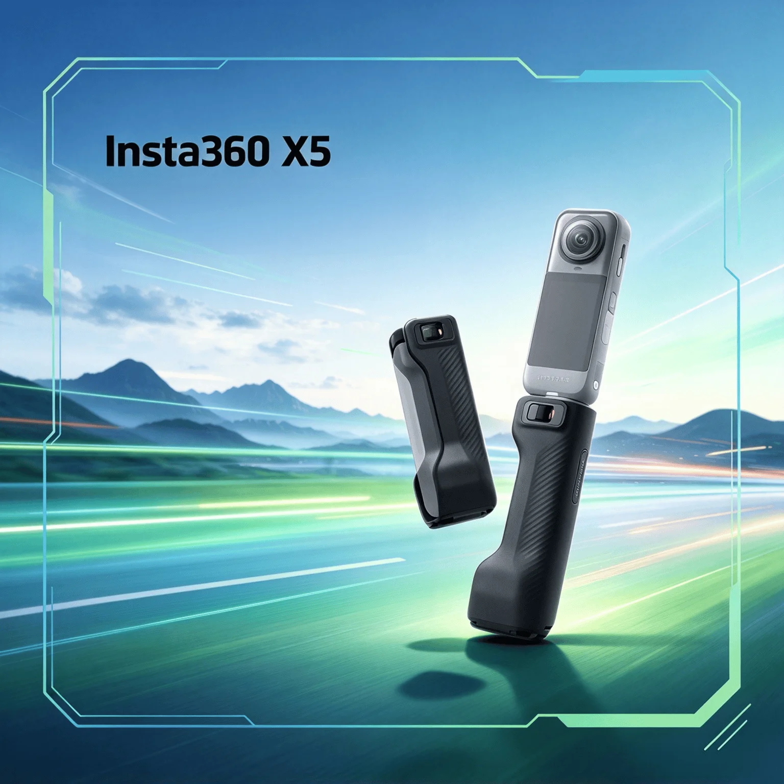 Desktop Stand Mini Tripod Multifunction Foldable Protective Handle Grip Camera Accessory for Insta360 X5 Outdoor Shooting