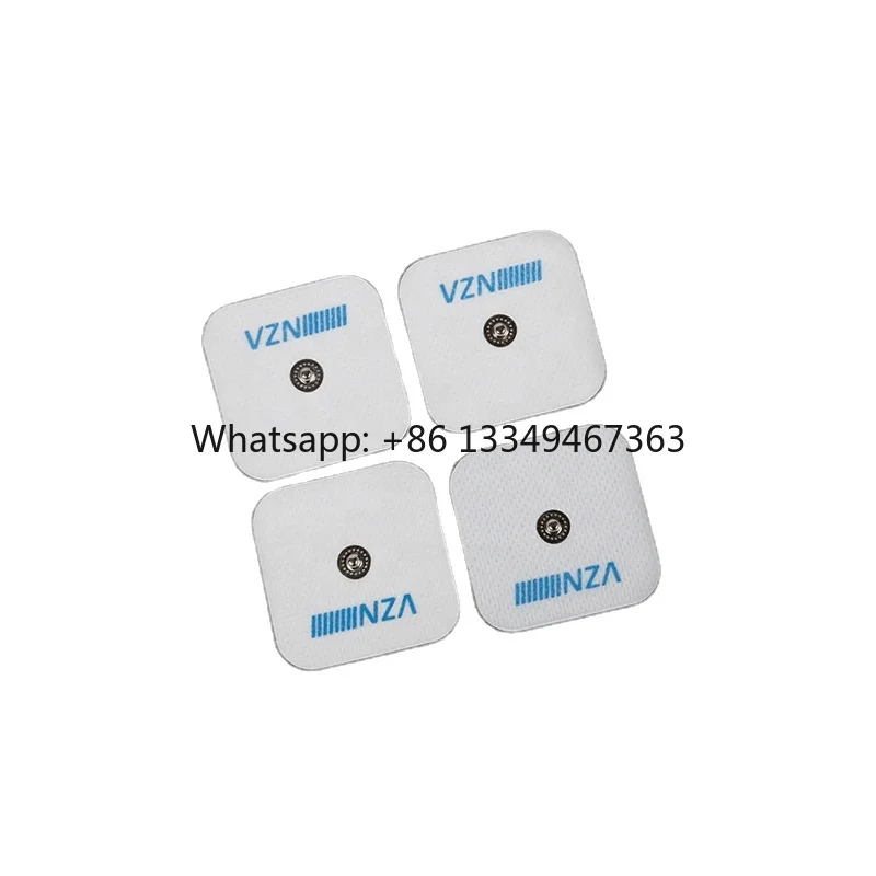 

wholesale Conductivity Electrodes Pads Snap Medical Device 5*5cm Sticky Replacement Compex Button Physical Therapy Equipments T