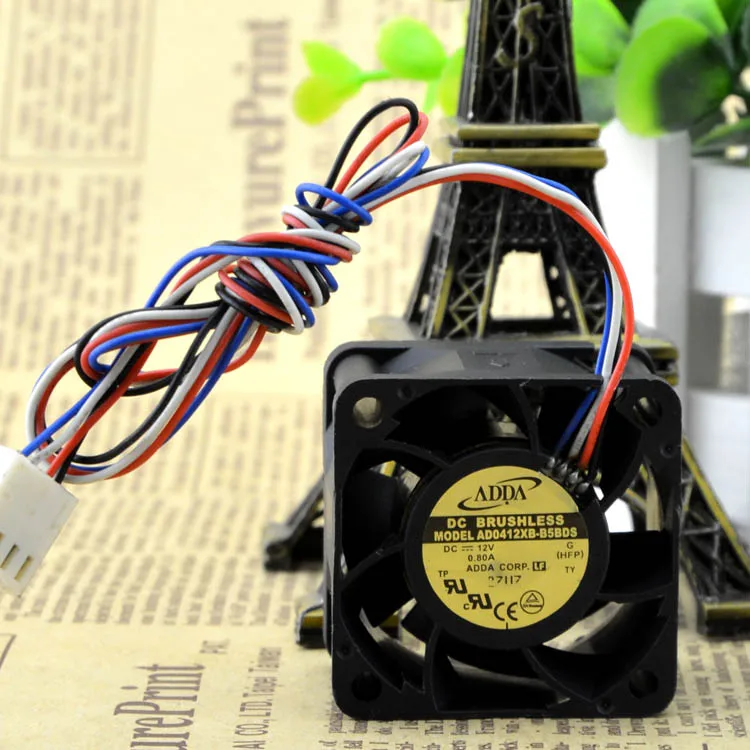ORIGINAL AD0412XB-B5BDS 4028 4CM 12V 0.80A 4 FIOS VENTILADOR