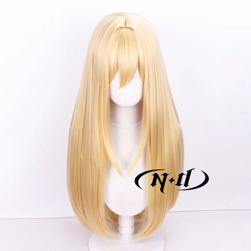 ND Rupee Winter Shopper Cosplay Pruiken Nikke Godin van de Overwinning Cosplay Lang Blond Haar Pruiken voor Game Comic Con Coser Synthetische