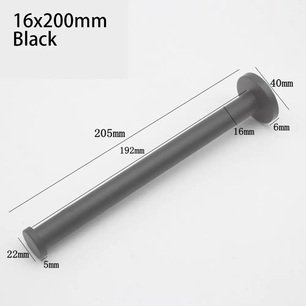 

1Pcs with Screws Single Clothes Hook Cylindrical Stainless Steel Hat Towel Rack Bathroom Hardware Accessories Silver Black