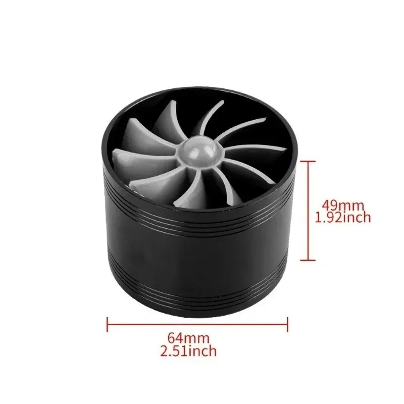 Car Vehicle Turbocharger Double Turbine Turbo Charger Power General Gas Fuel Saver for Vehicle Truck Parts for Rubber Covers New