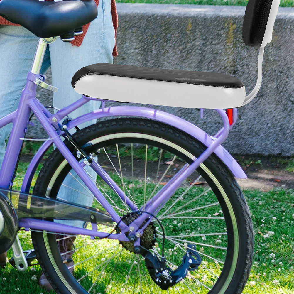 

Comfortable Bicycle Back Seat Cushion Rear Rack Pad with Backrest for Mountain Bikes Electric Adult Cycling Accessories