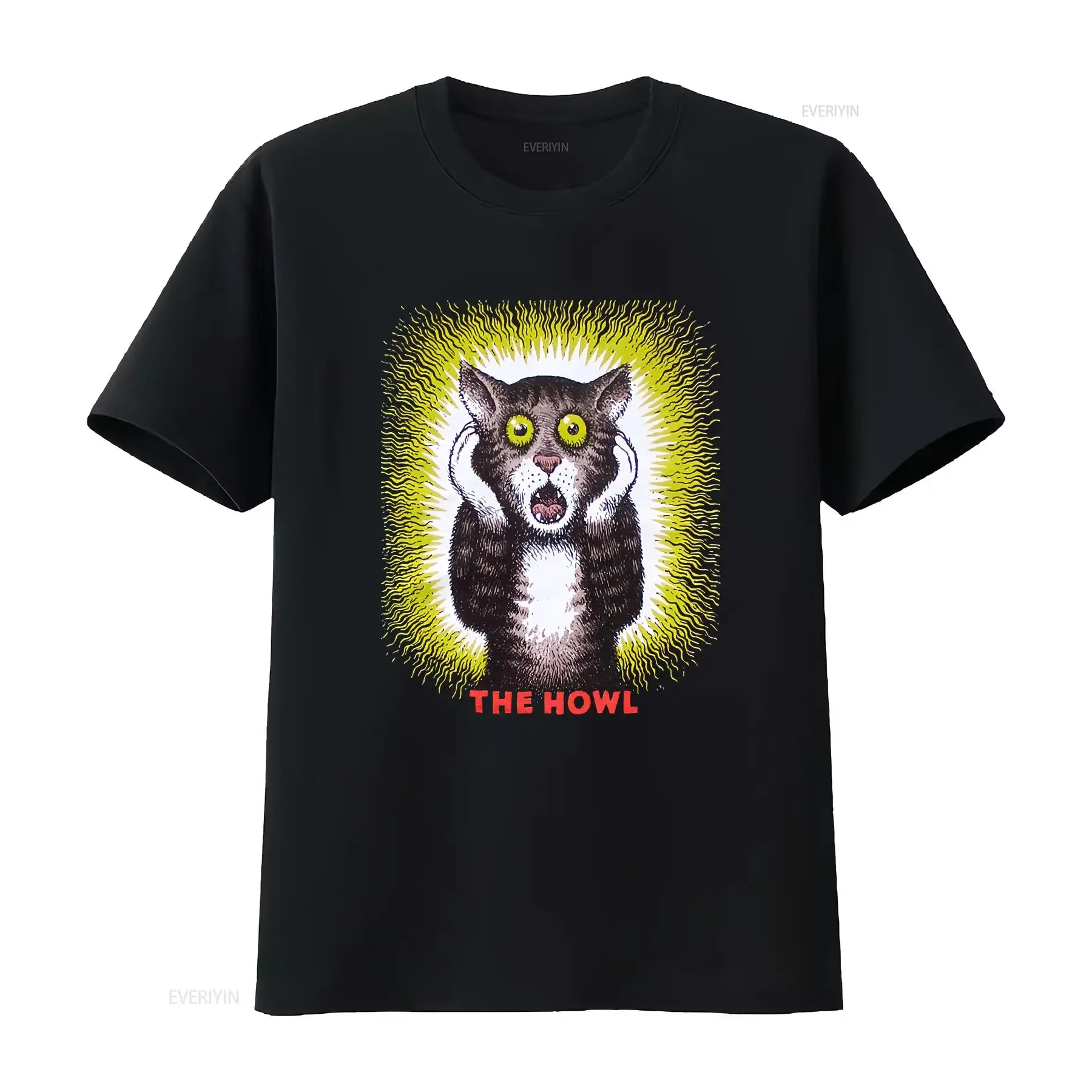 The Howl robert crumb black T Shirt Cotton Size S 4XL ZZ493 vintage Washed graphic Casual Unisex Stretched Slightly Stylish