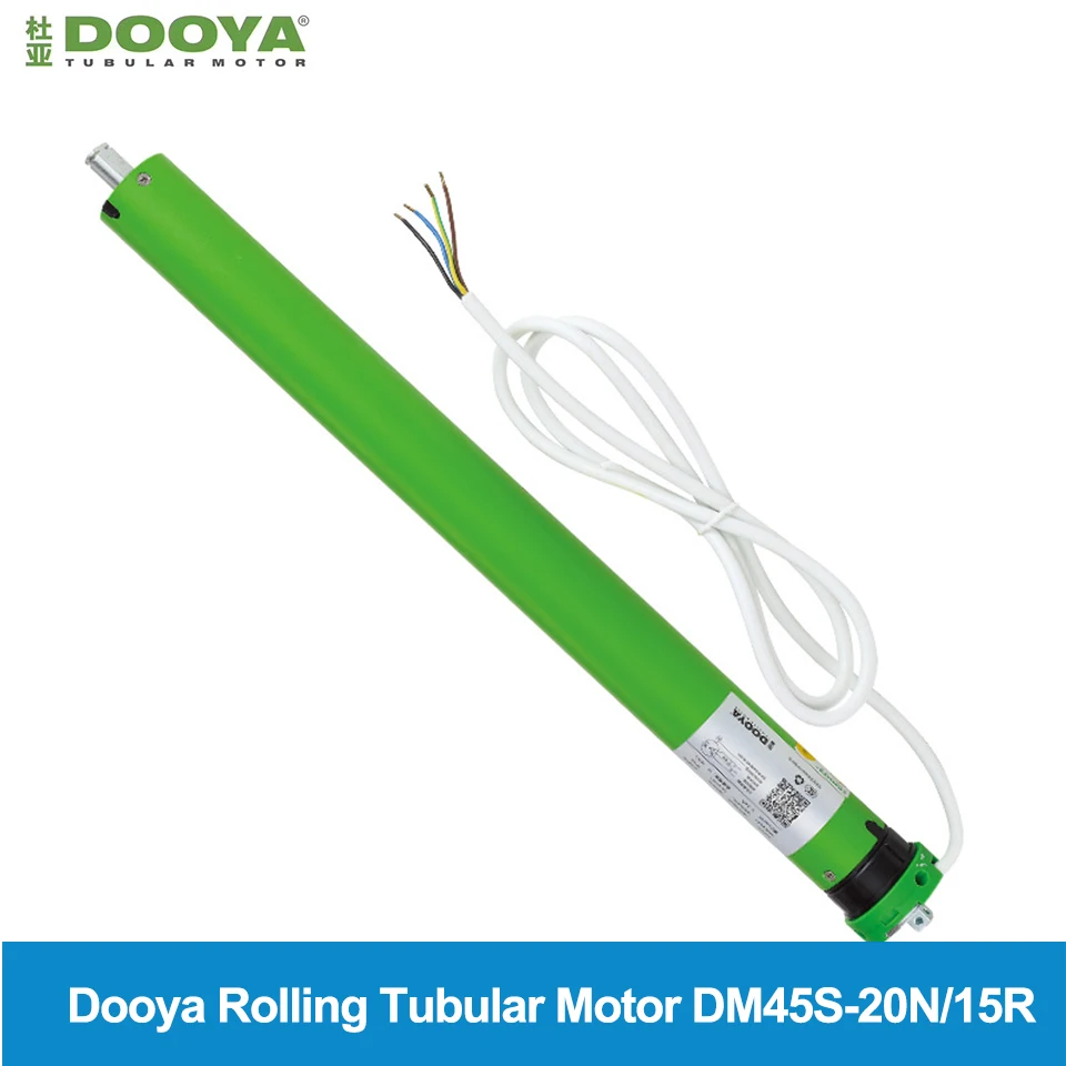 Original Dooya Rolling Tubular Motor DM45S-20/15,220/230V 4 Wire curtain Motor work with switch moudle,for Rolling Blinds