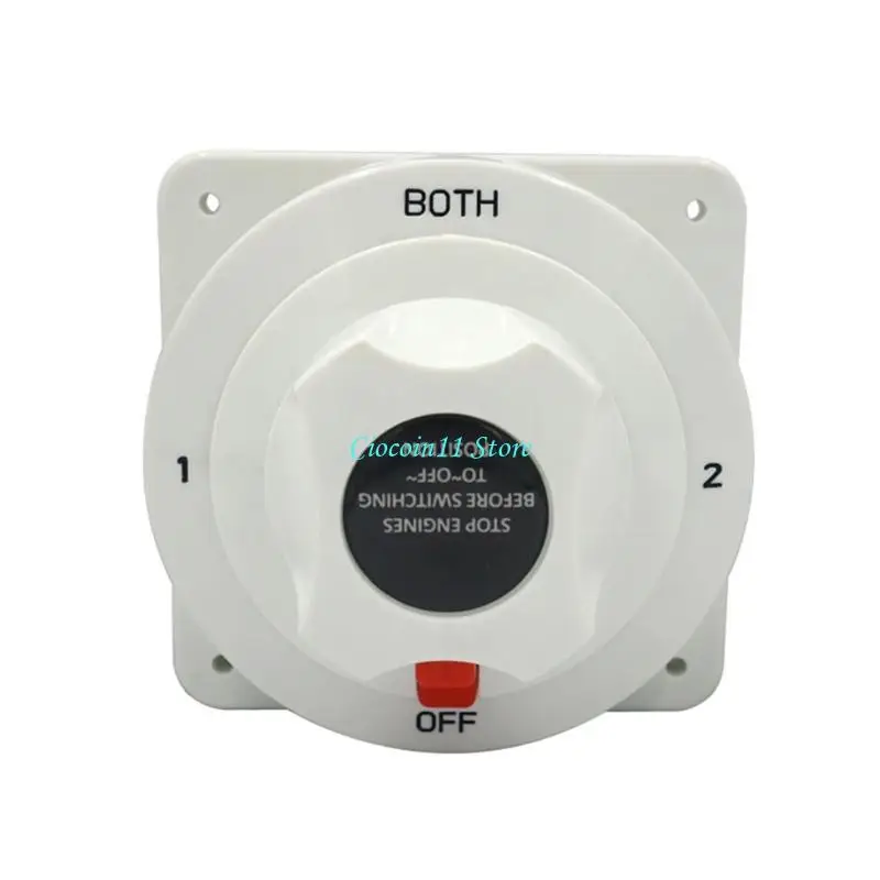 Y1UB 3 Position Battery Selector Switches 300A Capacity Marine Use Brass Contacts Pla