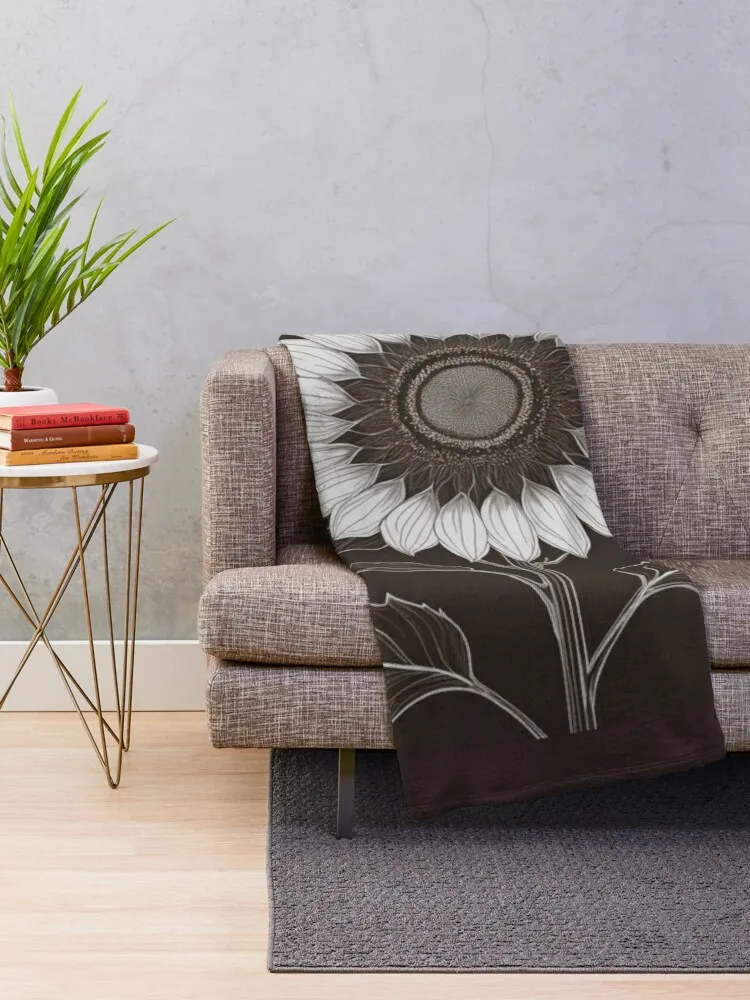 Sunflower Stalk Throw Blanket Nap manga Sofa Quilt Summer Blankets