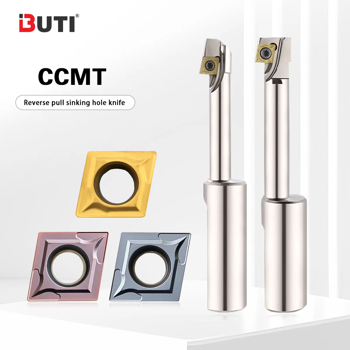 

CNC Milling Cutter Rod For Machining Center Eccentric SL Reverse Pull Chamfering Milling Cutter 180 ° CCMT Turning Insert Tools