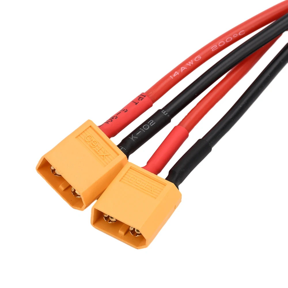 Lot De 2 Connecteurs XT60 Parallèles En Y 12 AWG - Câble Extension Batterie RC Drone