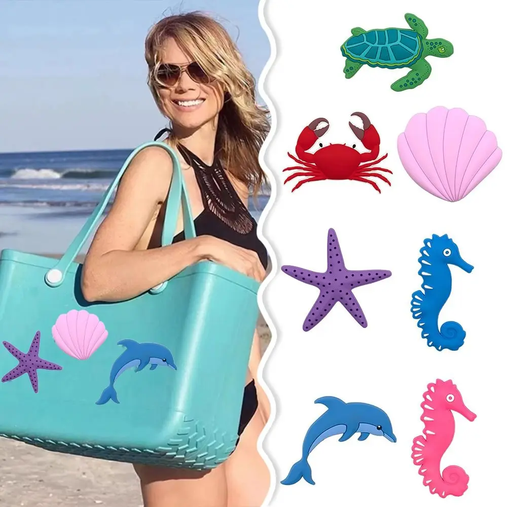 Dijes de bricolaje para bolso Bogg, accesorios impermeables para bolso de playa, 1/8 piezas