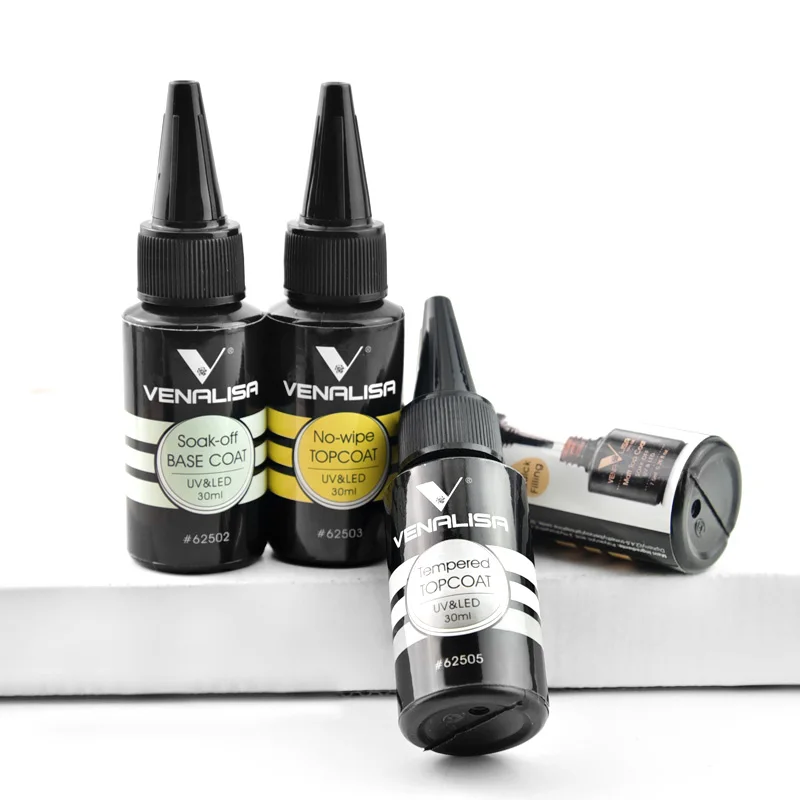 venalisa-30ml-6個入り-ノーウェイプ-マットトップコート-プライマーベースコート-リインフォースセット-高品質-uv-led-長持ち-ネイルジェル-ソークオフ-diy