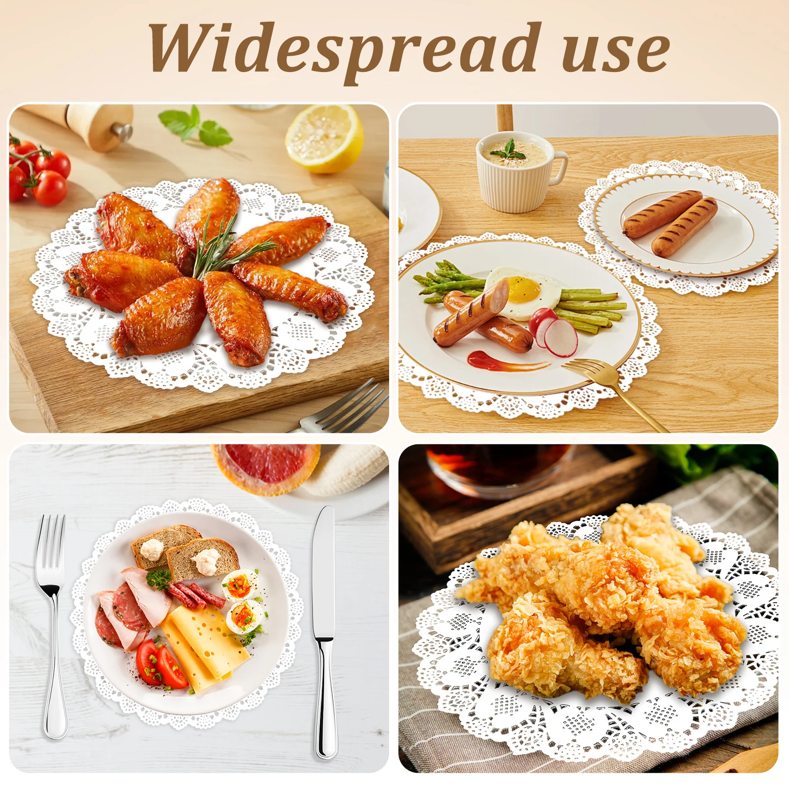 100 قطعة المفارش المستديرة الدانتيل ورقة مكان الحصير المتاح المفارش للطعام الكعك الحصير حفلات الزفاف أدوات المائدة الحرف ديكور #5