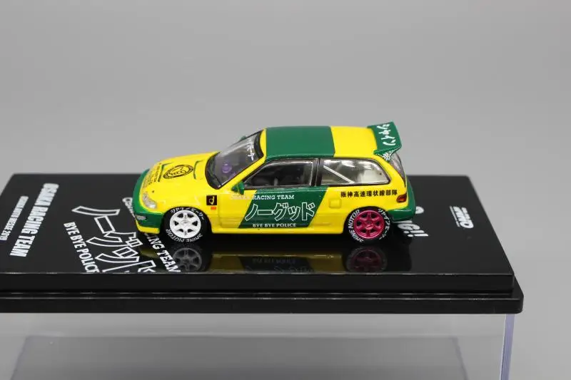 INNO 1:64 Civic EF9 JDM Collection of die-cast alloy car decoration model toys