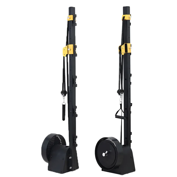 Vertical Flywheel Resistance Trainer, Eccentric Exercise Machine for Strength Training, Pull Down High Low Pulley Gym Equipment