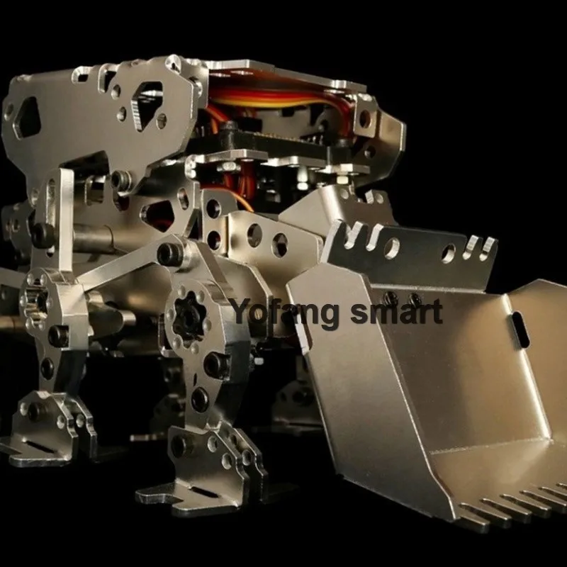 Mg90S Spider Robot Metallo Hexapod Robot Bulldozer Robot Per Arduino Kit FAI DA TE App Creatore di Controllo Per NANO Robot Programmabile RC Giocattolo