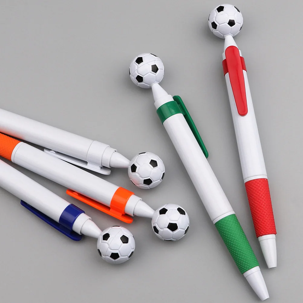 

15 Pcs Cartoon Soccer Ballpoint Pen Pens Pencils Football for School Plastic Sport Spray Miss