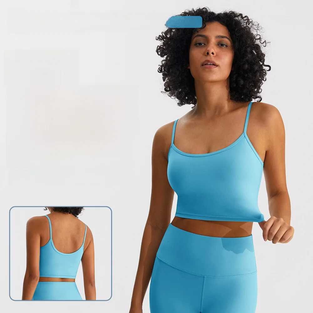 

Runa Pulse Women's Quick-Drying Breathable Sports Bra Yoga Fitness Vest-Style Top with Suspender Running Outerwear