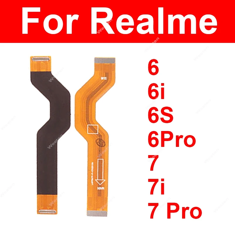 

Гибкая материнская плата ЖК-дисплея для Realme 6 6i 6S 6 Pro 7 7i 7 Pro 6Pro 7Pro ЖК-экран, замена гибкого кабеля материнской платы