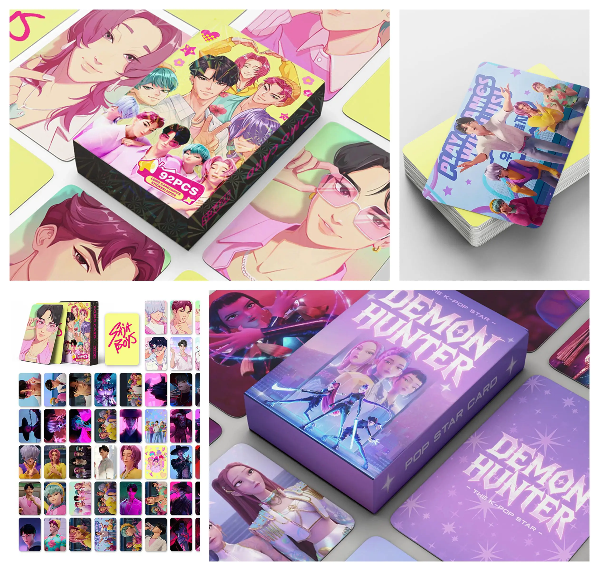 

Kpop Demon Hunters Photocards Laser Card Anime Character Small Card Postcard Set Mini Collection Book Card Birthday Gifts