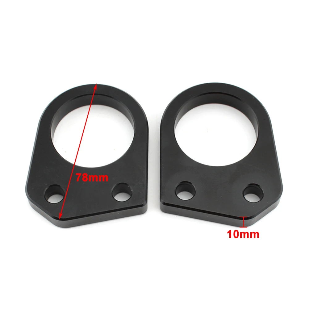 Black Aluminum Motorcycle Handlebar Riser Spacer Mount Clamp For Suzuki GIXXER 250 SF