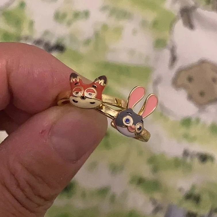 Zootopia 2 Nick Judy Paarring met verstelbare opening voor mannen en vrouwen Leuk en leuk Veelzijdig en uniek kerstcadeau