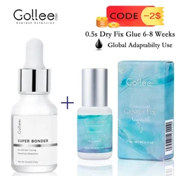 Gollee New Sweat and Oil Proof 0.5-1s Eyelash Extension Glue Quick Drying Professional Eyelash Glue Has Strong Climate Stability