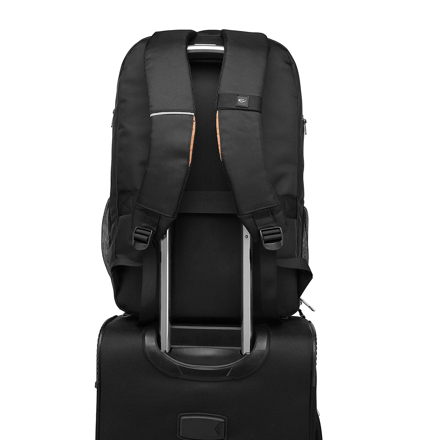 Mochila para ordenador portátil de 17,3 pulgadas con carga USB para hombre, bolsa de viaje de negocios de gran capacidad