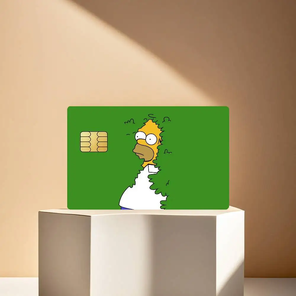Cartoon-Kreditkarten-Schutzfolie 4 Stück Aufkleber für Busfahrkarten Vorderseitige Dekoration Bank-Debitkarten Wasserdicht T-The S-Simpsons – Detail 12