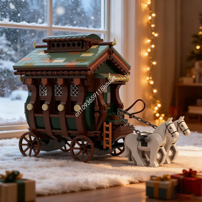 

896 шт. MOC универсал дом замкнутая модель строительные блоки архитектура сборка DIY идея игрушка образование дети Рождественский подарок на день рождения