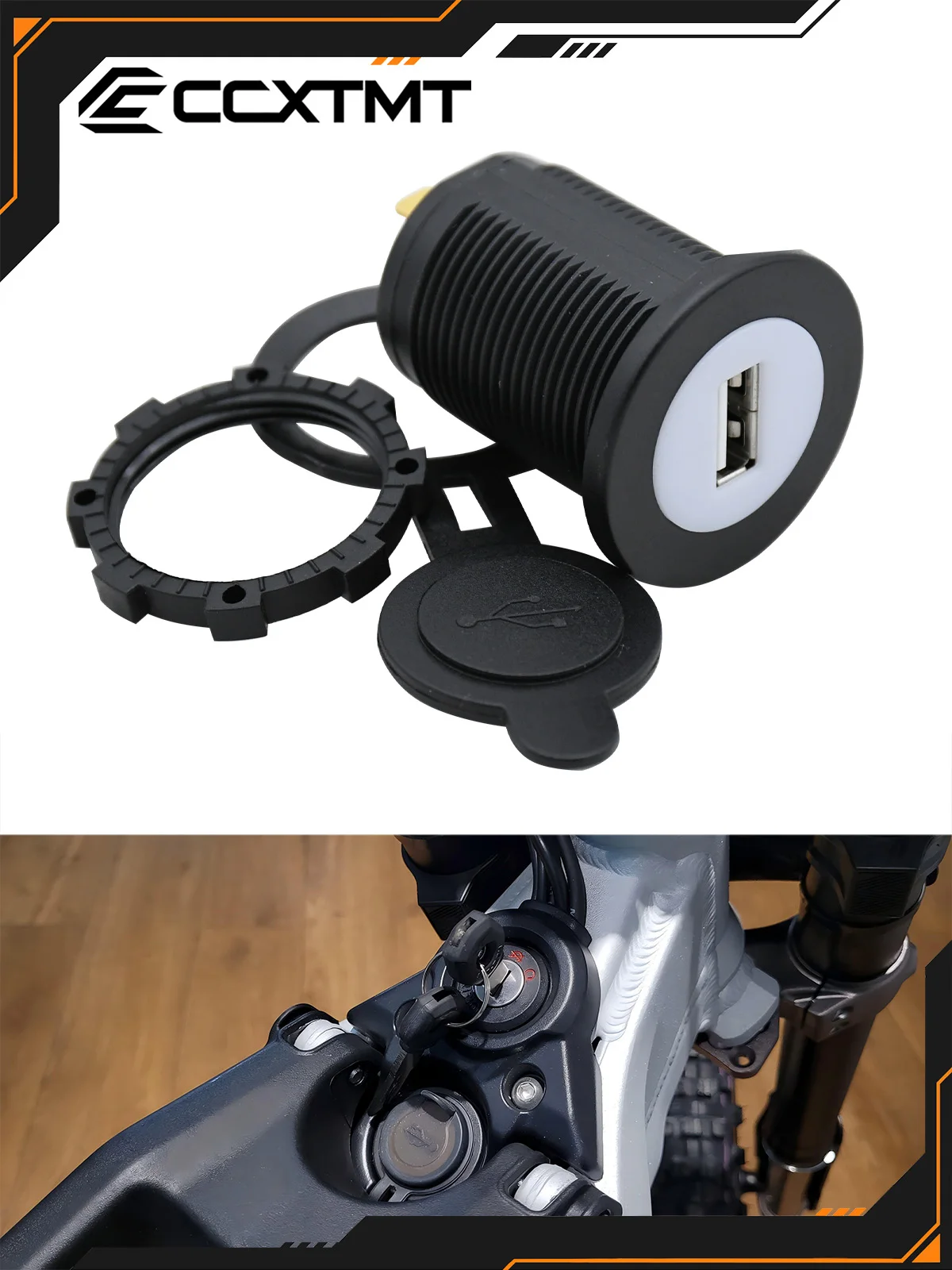 AliExpress CCXTMT Electric Motocross Bike 5V 2.4A USB Interface For Sur Ron Sur-Ron Surron Light Bee S & Light Bee X Dirt Bike Universal Parts