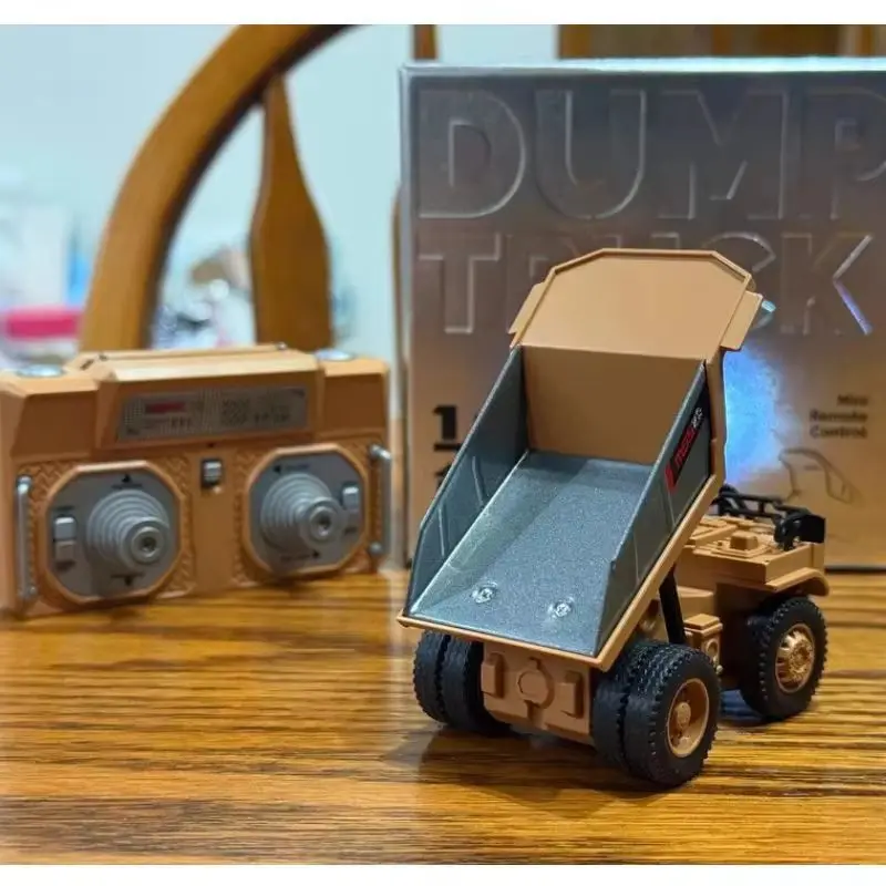 جديد 1:64 سبيكة التحكم عن بعد حفارة رافعة شوكية شاحنة نسبة كاملة التحكم تفاصيل واقعية سطح المكتب لعبة الأولاد الحلي هدية #2