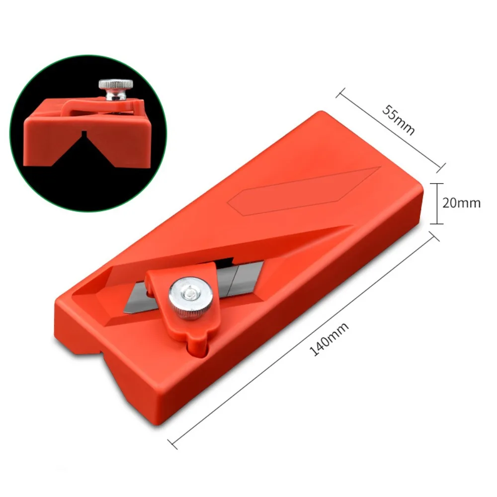 

ABS Plasterboard Chamfering Planer Edge Trimming High Efficiency Wood Edges Trimming Tool Tilt 45° Oblique Angle Durable