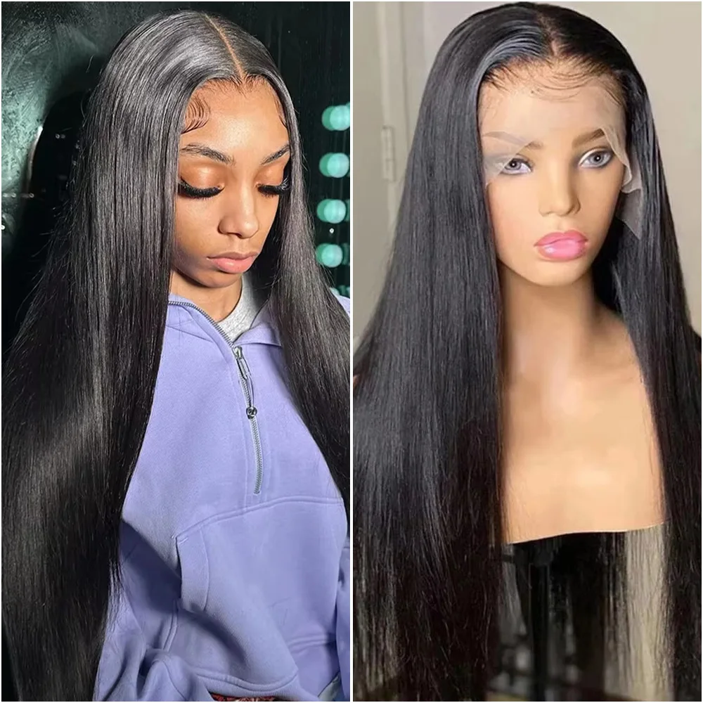 13x6 العظام مستقيم 30 40 بوصة Hd الدانتيل الشفاف الباروكة الأمامية البرازيلي 200% الكثافة الدانتيل الجبهة خصلات الشعر المستعار الإنسان للنساء السود