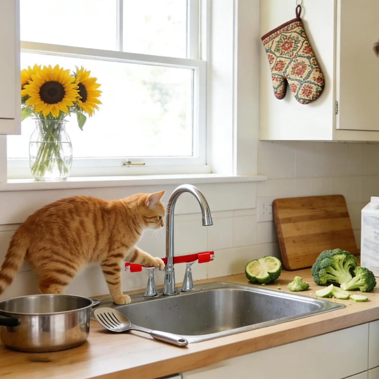 

Защитный замок для смесителя с защитой от детей, универсальный, противоскользящий, безопасный для детей и домашних животных, для дома, ванной комнаты, прачечной