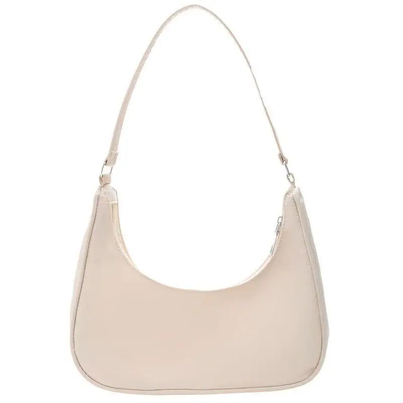Women’s Nylon Crossbody Bag,TrendyNewDumpling‑Shaped Shoulder Purse,Minimalist SmallSolid ColorSingleShoulder Handbag for Ladies - view 3