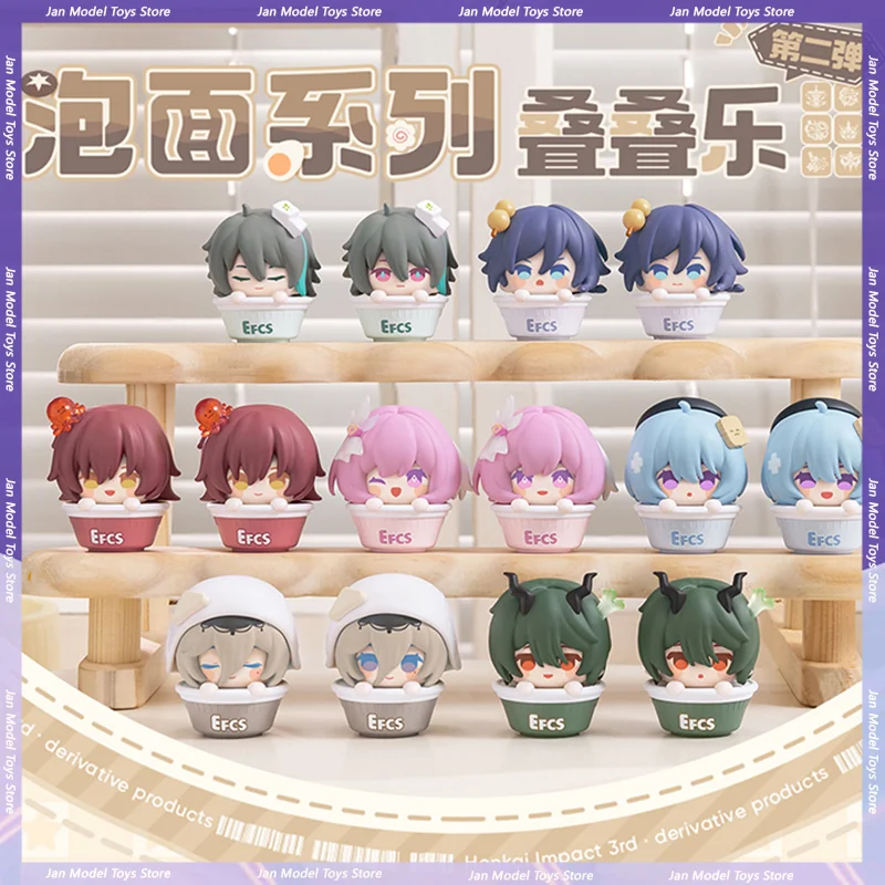 Original Honkai Impact 3 Mini V2 Series Blind Box Su Elysia Eden Aponia Kosma Hua Griseo Model Figure Custom Desktop Gift Toy