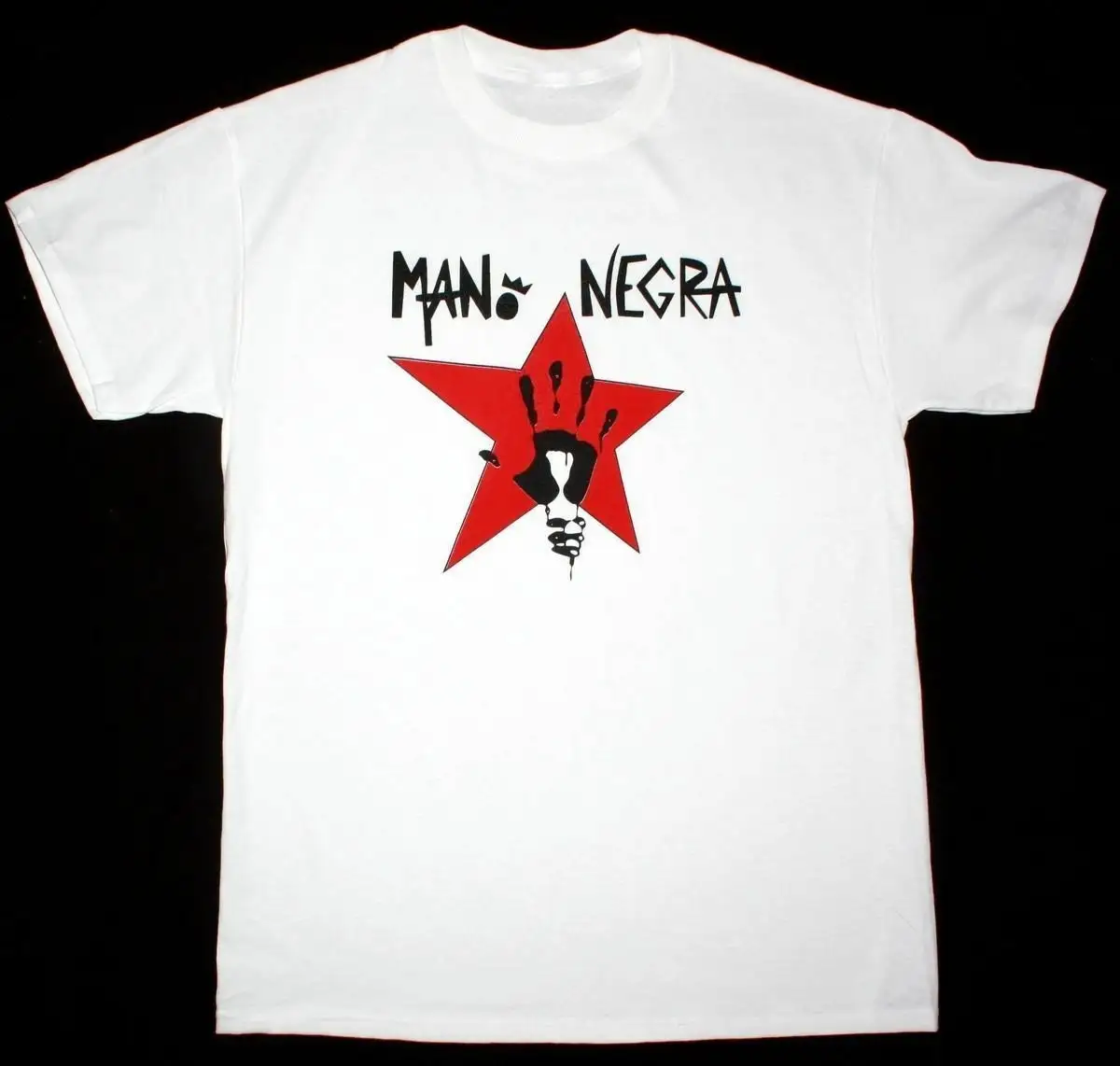 Best Shirt Mano Negra King Of Bongo Manu Chao Mala Vida Ska Punk Band Tshirt Size Usa S to 2XL Heavy Cotton Limited Edition