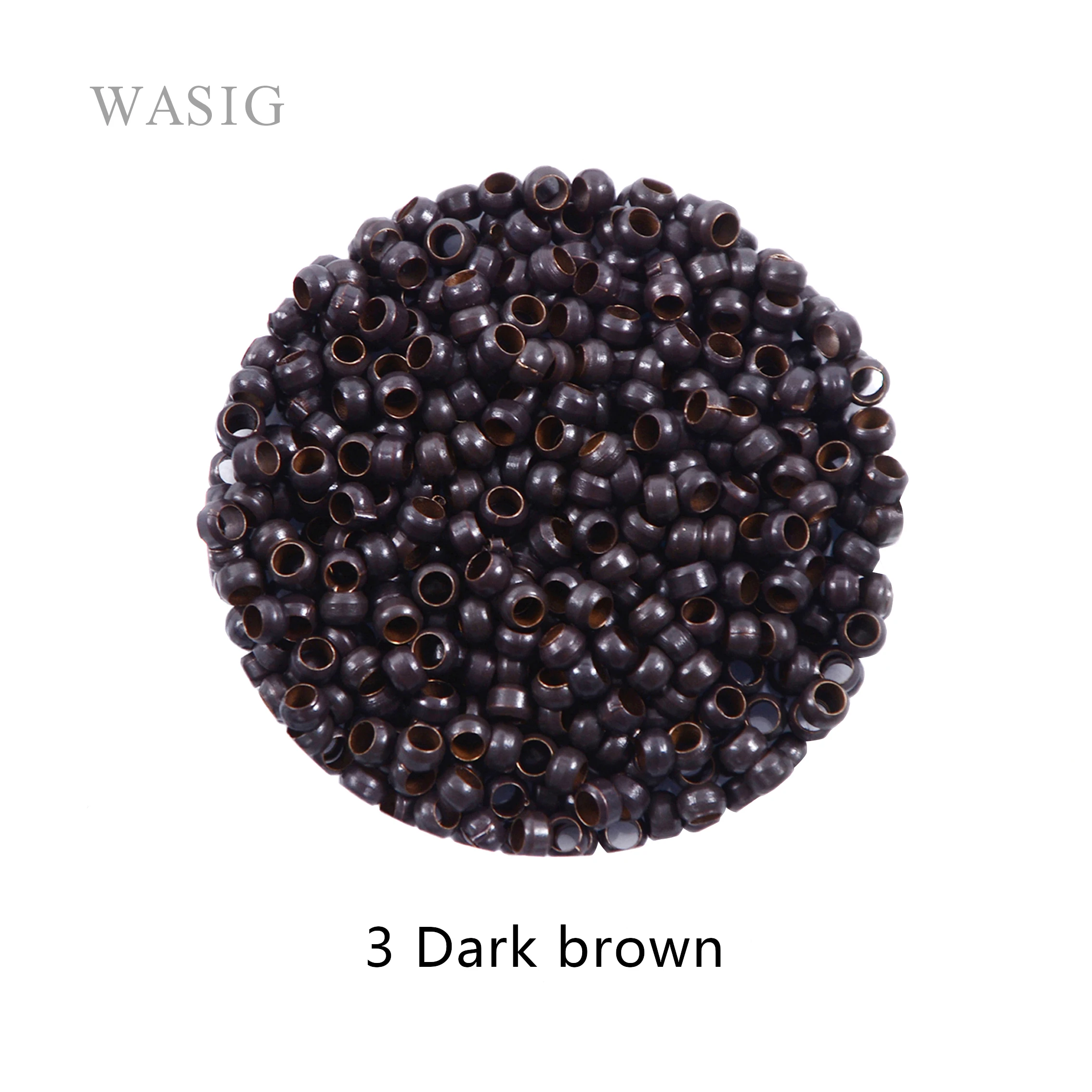 1000 Pcs 2.5mm Micro Rings for Hair Extensions Links/Beads without Silicone lined 7 Colors Optional Hair Extension Tools
